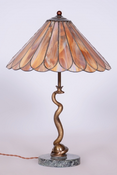 3311 Bronzová figurální lampa