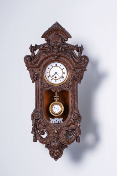 4214 H1/H96 - Miniaturní nástěnné kyvadlové hodiny - Houslovky.