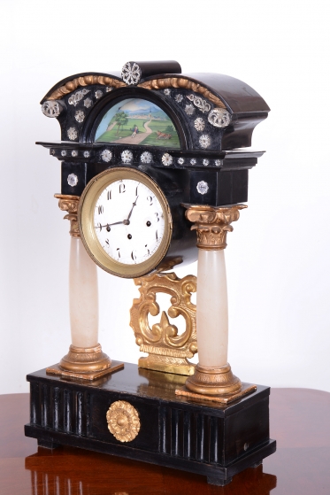 4266 H1/H143 - Portálové dvousloupové hodiny